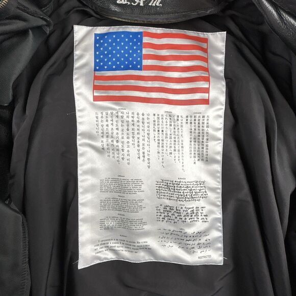 Oxford Leather Shop Type A-2 Flight Bomber Jacket Men's Sz 50 XL USAF Insulated - Picture 6 of 13